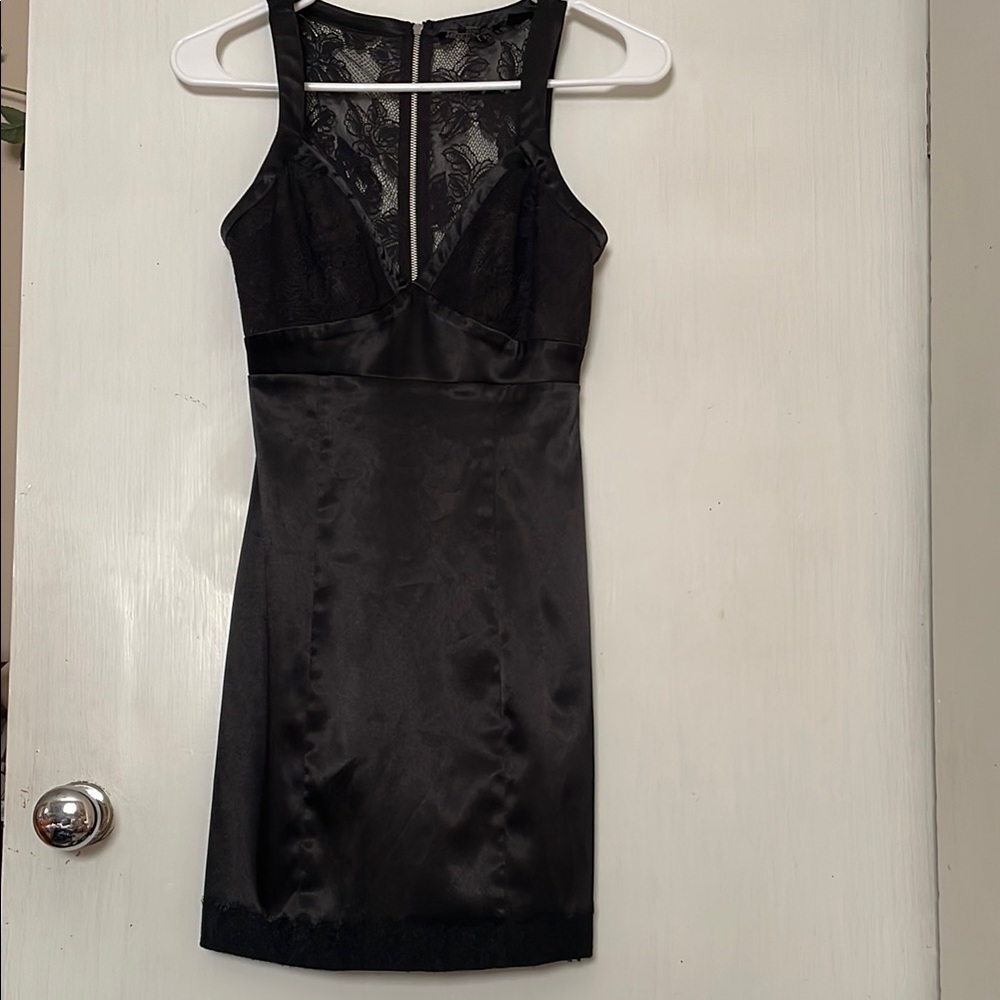 Guess Black Lace Mini Dress